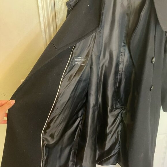 ITALIAN MELTON LONG TRENCH COAT - Picture 13 of 15